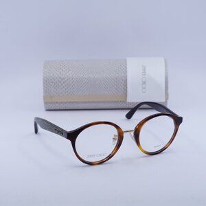 Final Price! Jimmy Choo JC197/F 0OCY 00 Havana with Glitter Eyeglasses 48mm